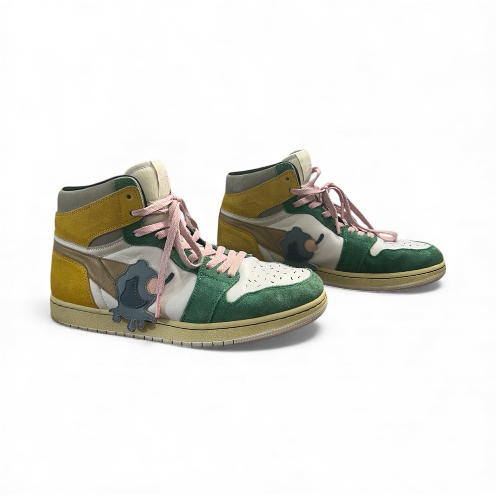 Scoops shoes Custom Ice CreamMulticolor High-Top Sneakers.Size 10